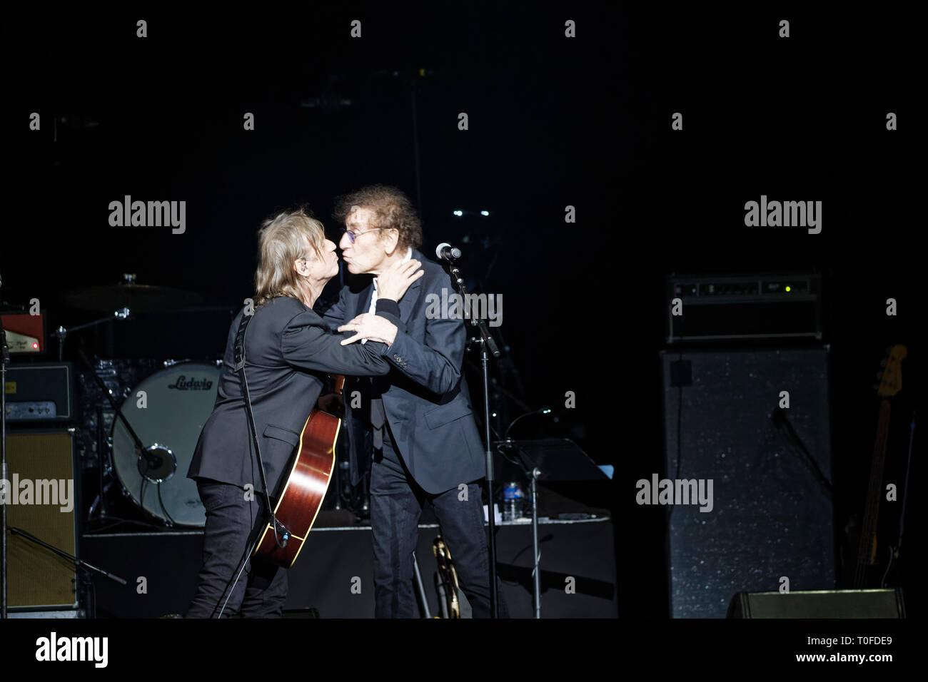 Paris, Frankreich. 18 Mär, 2019. Jean-Louis Aubert und Alain Souchon während der XIV Charity Gala gegen die Alzheimer Krankheit am Olympia am 18. März 2019 in Paris, Frankreich. Quelle: Bernard Menigault/Alamy leben Nachrichten Stockfoto