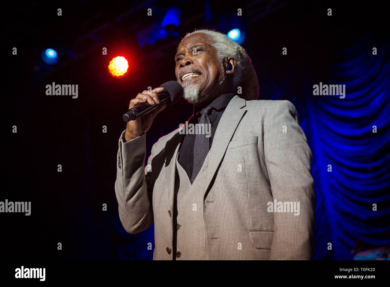 Norwegen, Oslo - März 19., 2019. Die Trinidadian-English Sänger und Songwriter Billy Ocean führt ein Live Konzert in Oslo Spektrum in Oslo. (Foto: Gonzales Foto - Tord Litleskare). Credit: Gonzales Foto/Alamy leben Nachrichten Stockfoto