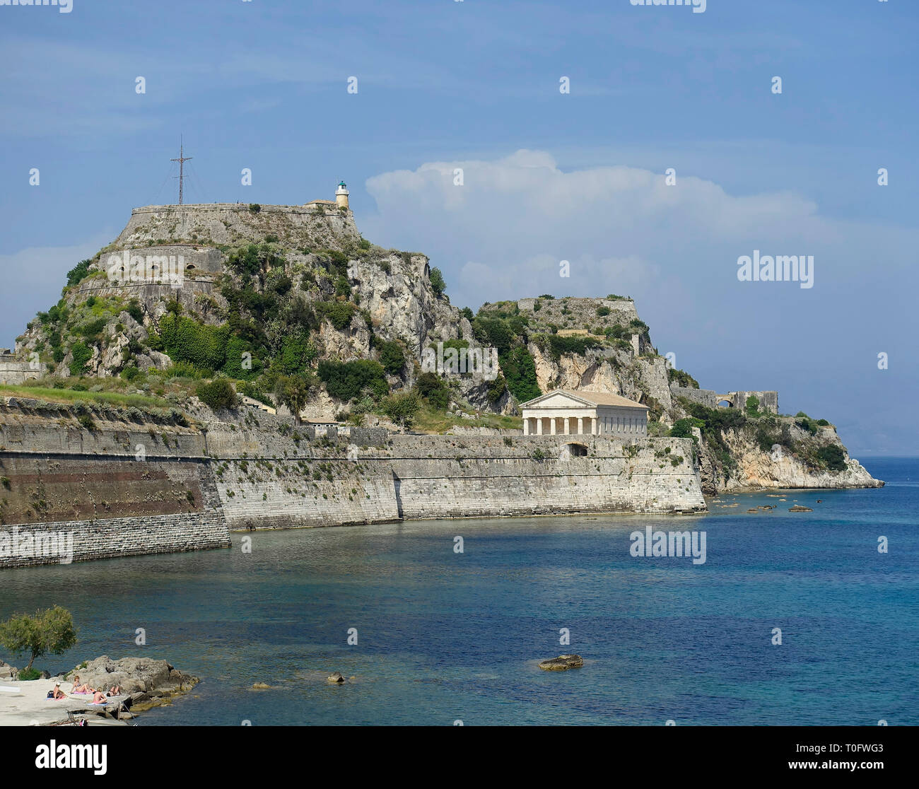 Agios Georgios auf der alten Festung, die Stadt Korfu, Kerkira, Korfu, Ionische Inseln 