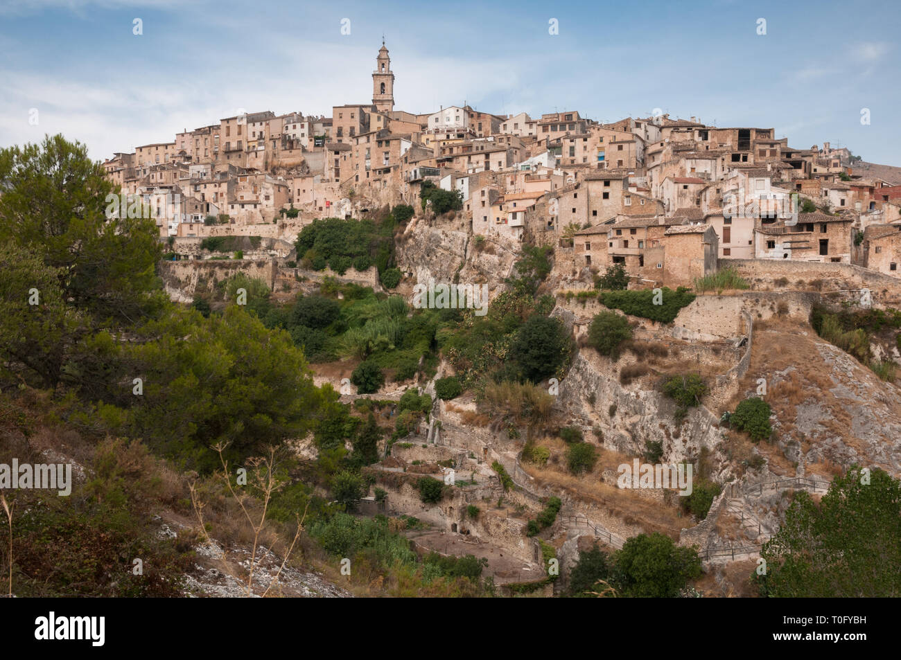 Die malerische Stadt von Bocairent in der Provinz Valencia, Spanien Stockfoto