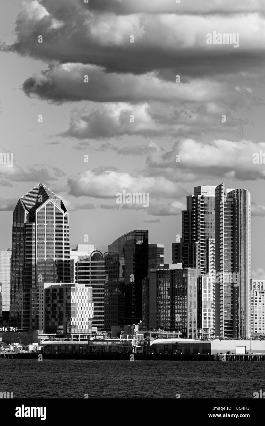 Skyline von Shelter Island, San Diego, Kalifornien, USA Stockfoto