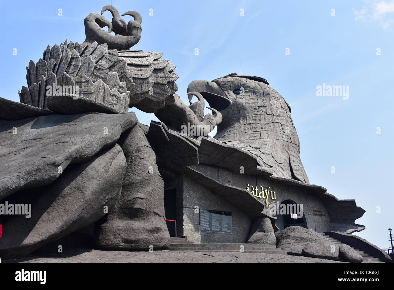 Kollam, Kerala, Indien - 2. März 2019: Der größte konkrete bird Statue in der Welt Stockfoto