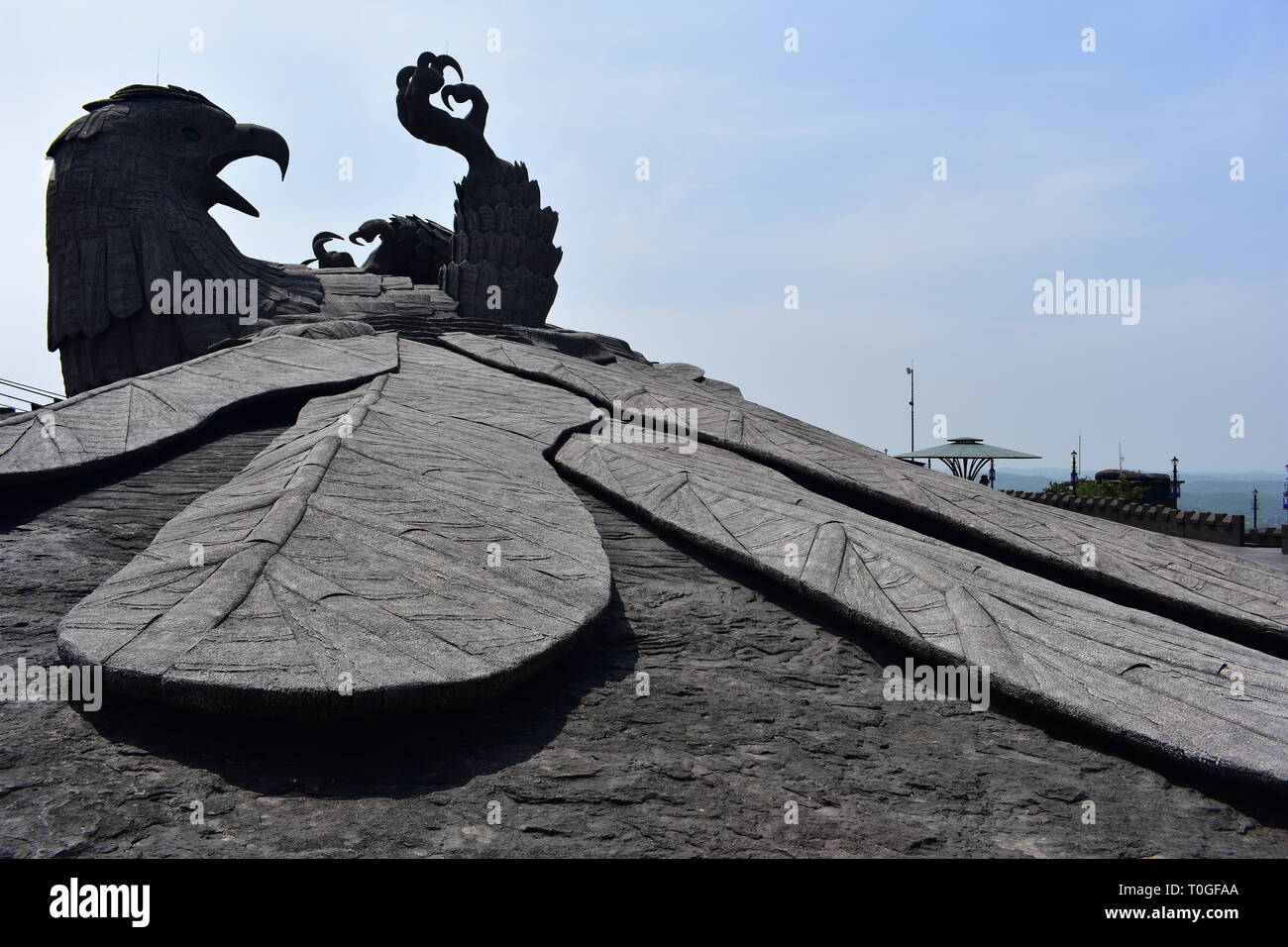 Kollam, Kerala, Indien - 2. März 2019: Jatayu - Der tapfere Krieger Stockfoto