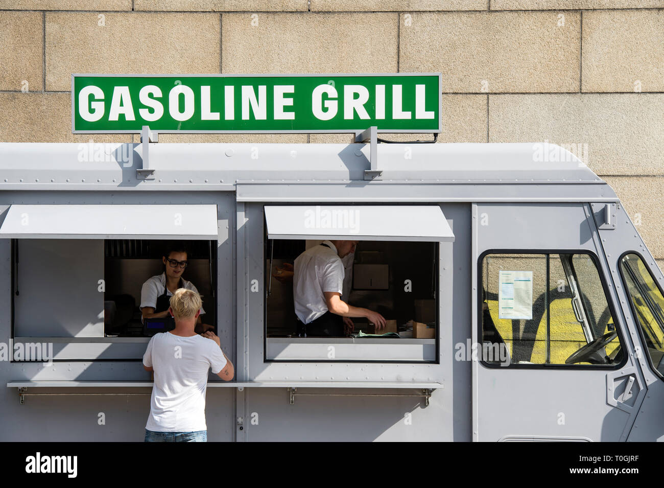 Dänemark, Kopenhagen, Stadtteil Christianshavn, Street Food Stockfoto