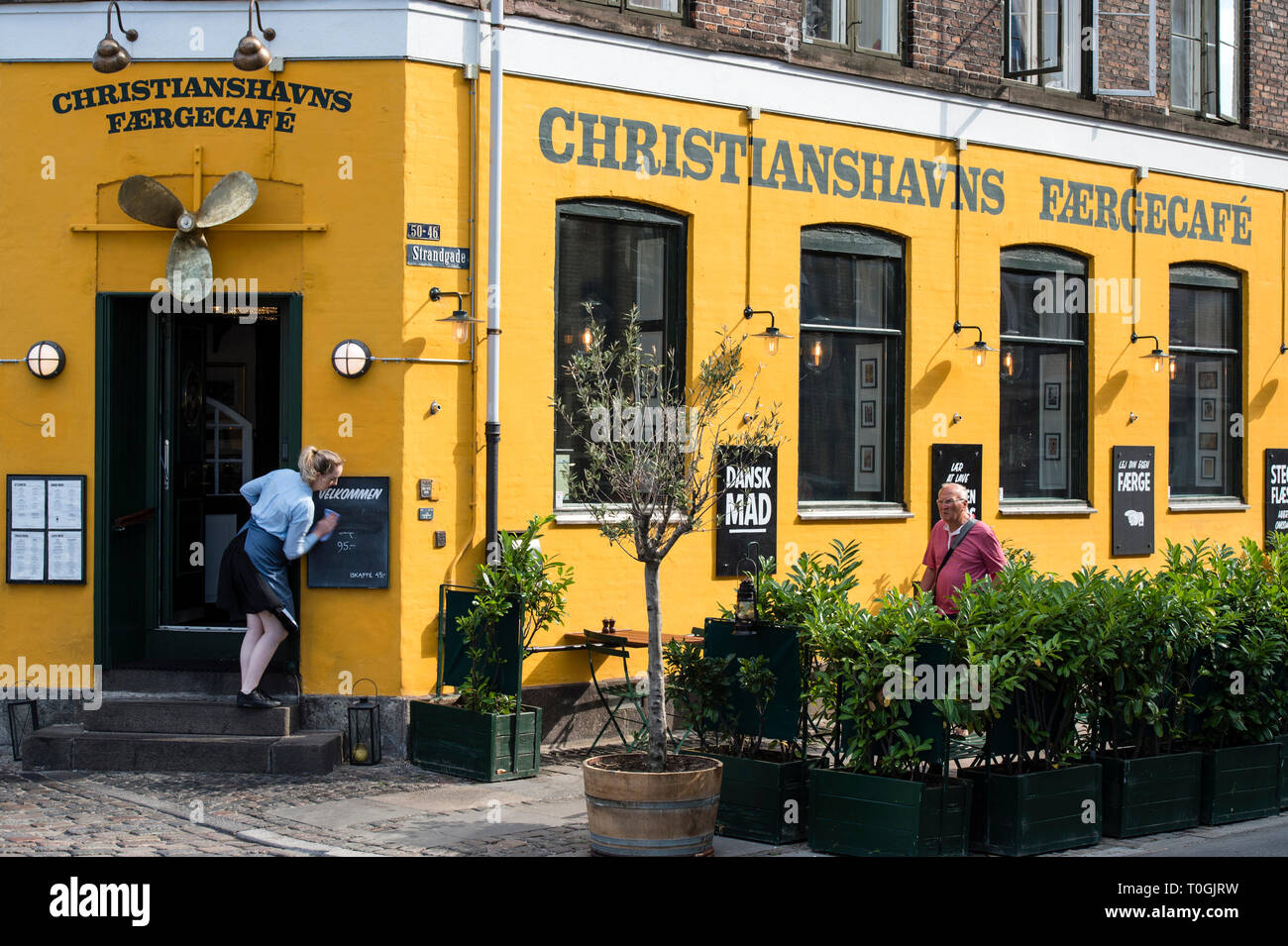 Dänemark, Kopenhagen, Stadtteil Christianshavn. Stockfoto