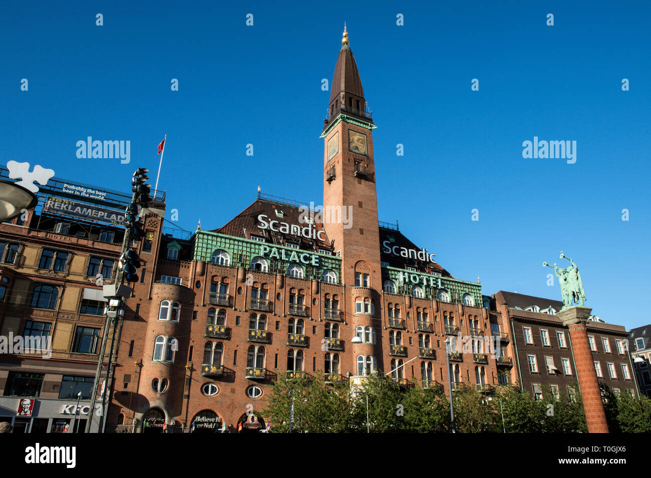 Dänemark, Kopenhagen, Rathausplatz, Scandic Palace Hotel Stockfoto