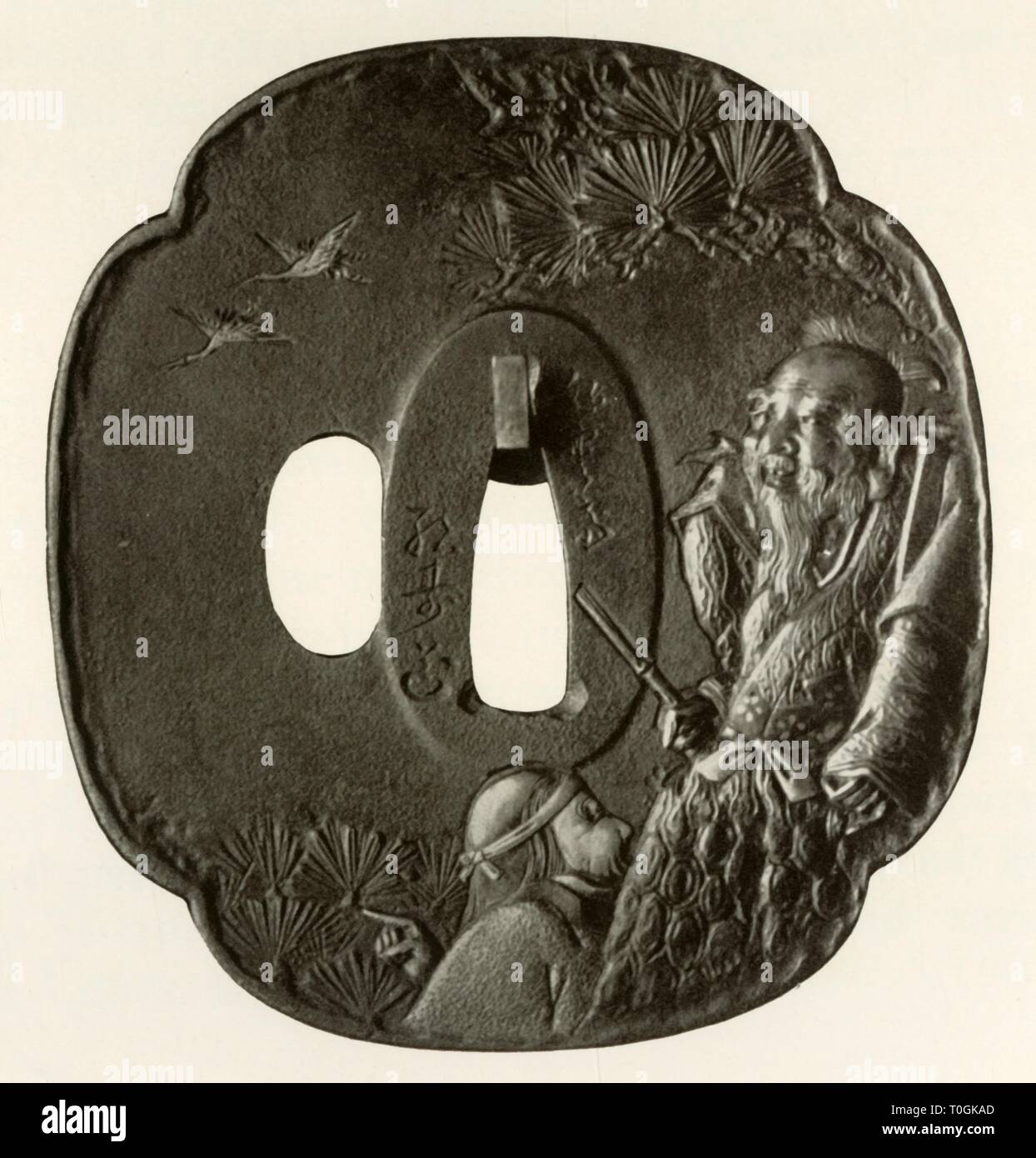 "Die 'alten Paar Takasago'', c 1800-1820, (1910). Schöpfer: Ichijosai Hirotoshi. Stockfoto