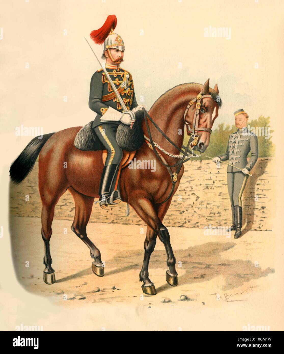 "Die 6 Regiment der Kavallerie (Husaren, Kanada)", 1890. Schöpfer: Godfrey Douglas Giles. Stockfoto