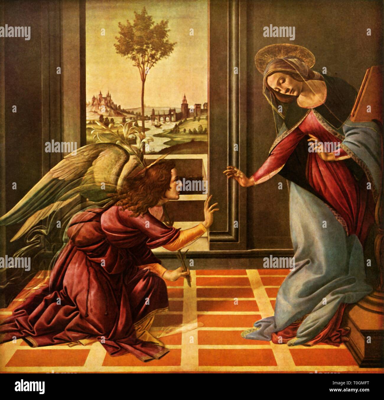"Die Cestello Verkündigung", 1489, (1937). Schöpfer: Sandro Botticelli. Stockfoto