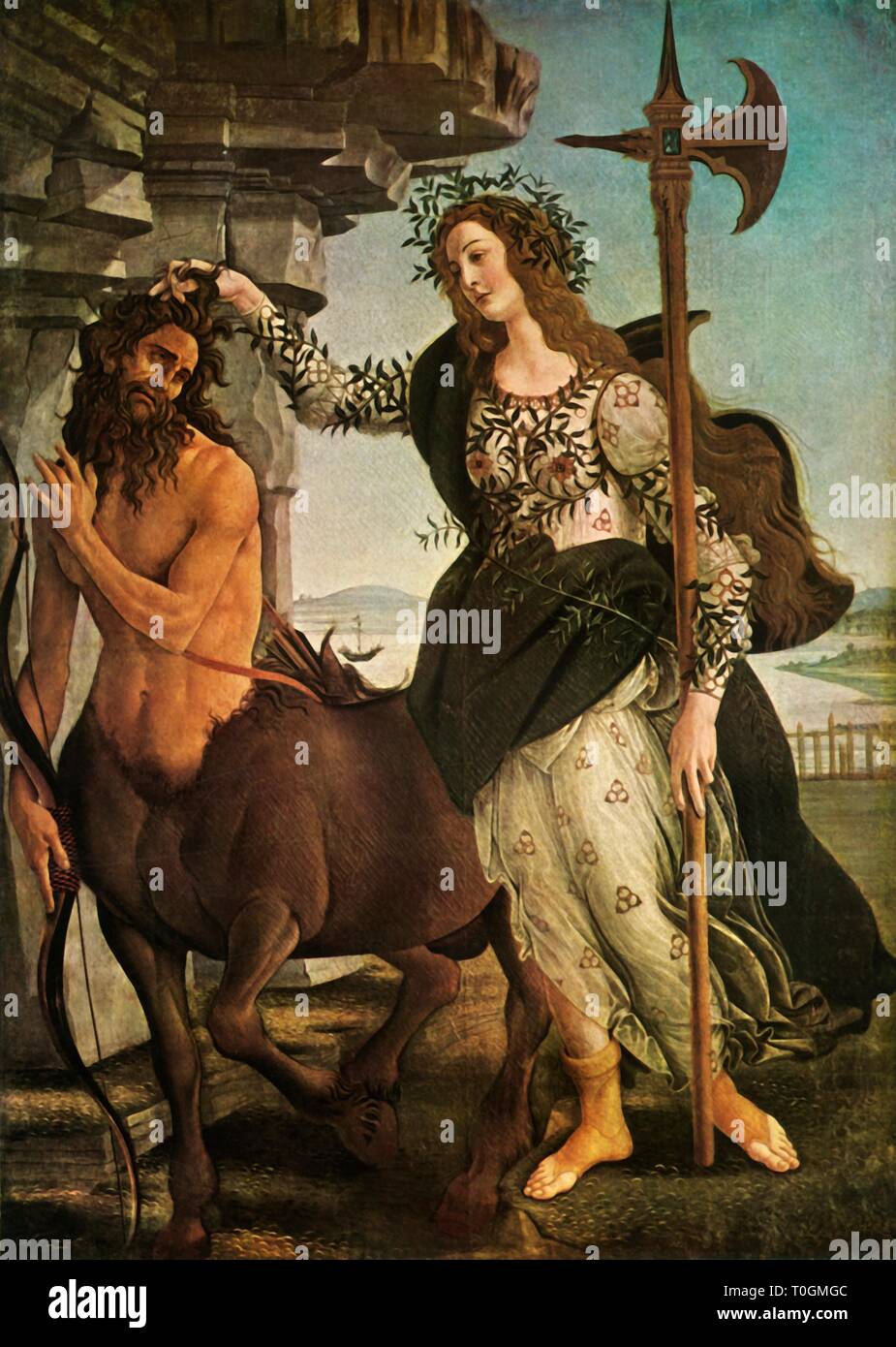 "Pallas und der Zentaur', c 1480-1485, (1937). Schöpfer: Sandro Botticelli. Stockfoto