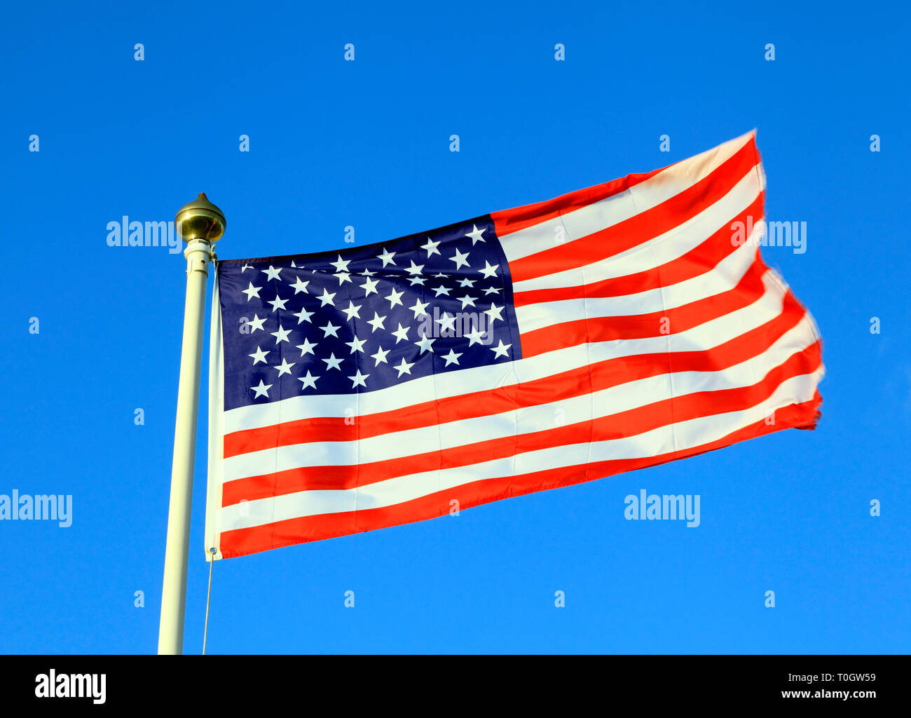 USA-Flagge, Sterne und Streifen Stockfoto