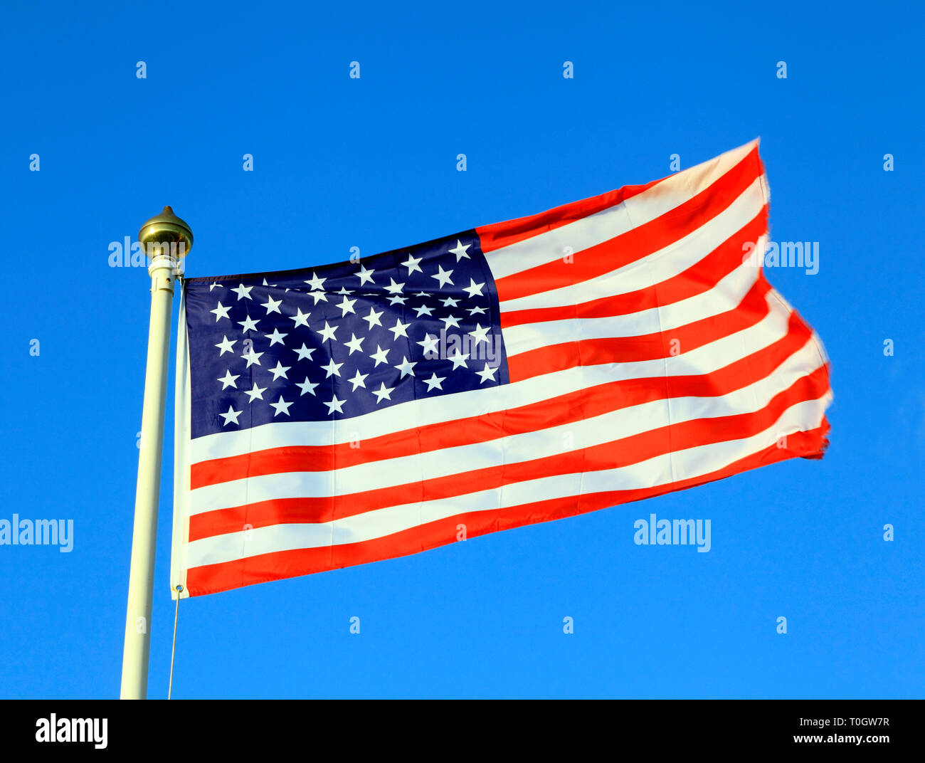 USA-Flagge, Sterne und Streifen, nationale Flaggen Stockfoto