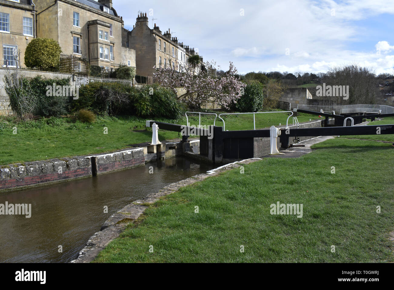 Die Kennet und Avon Kanal in der Badewanne Stockfoto