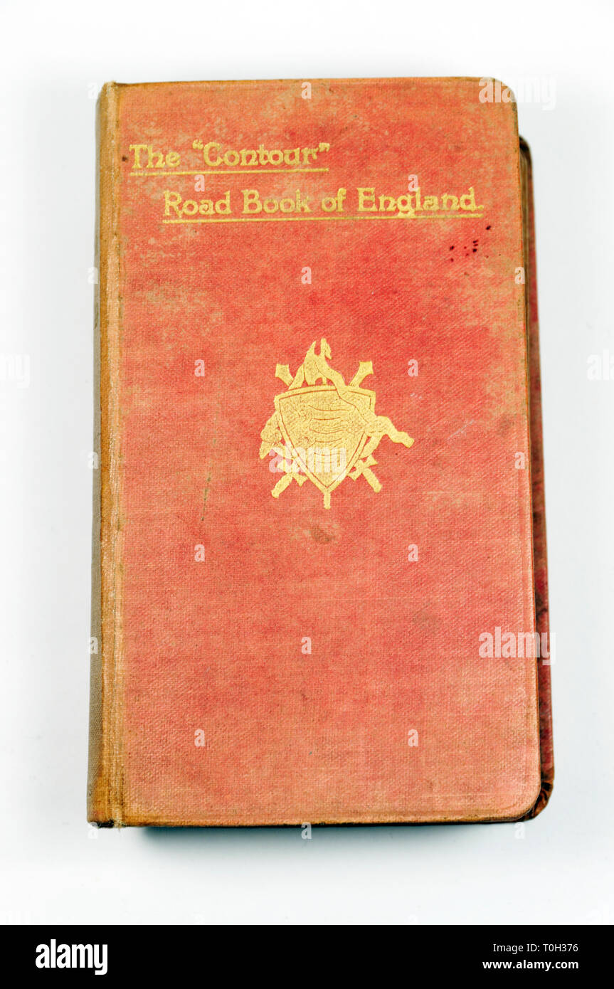 Die Kontur Road Book von England Stockfoto