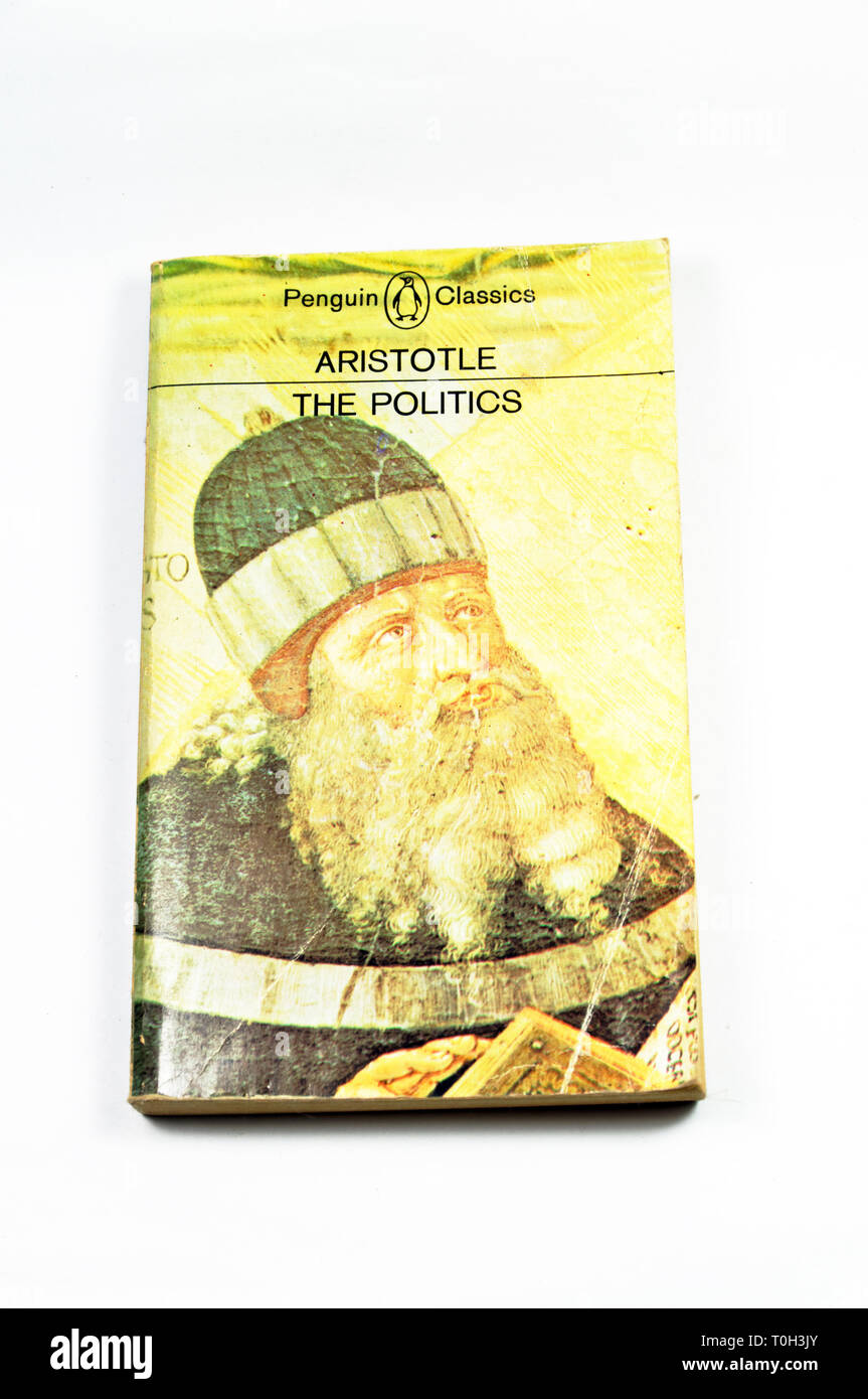 Penguin Classics Übersetzung der Politik von Aristoteles Stockfoto