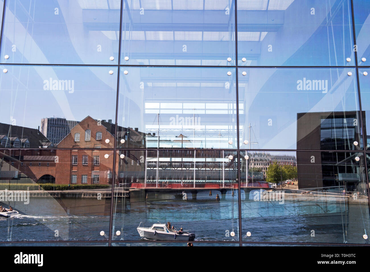 Dänemark, Kopenhagen, der Schwarze Diamant Gebäude Stockfoto