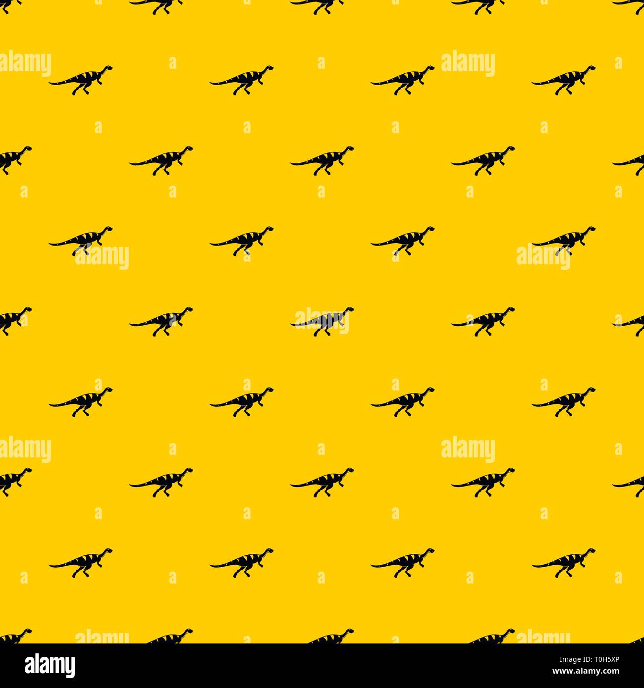 Gallimimus Dinosaurier Muster Vektor Stock Vektor