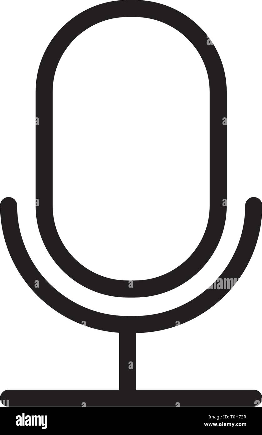 Symbol Mikrofon Stock Vektor