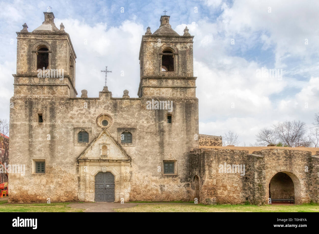 San Antonio Mission Trail: Mission Concepcion Stockfoto