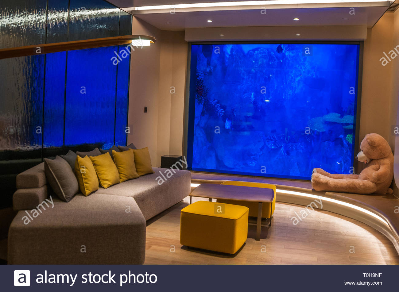 Die Unterwasserwelt Ebene Wohnbereich Der Suite Zimmer Mit
