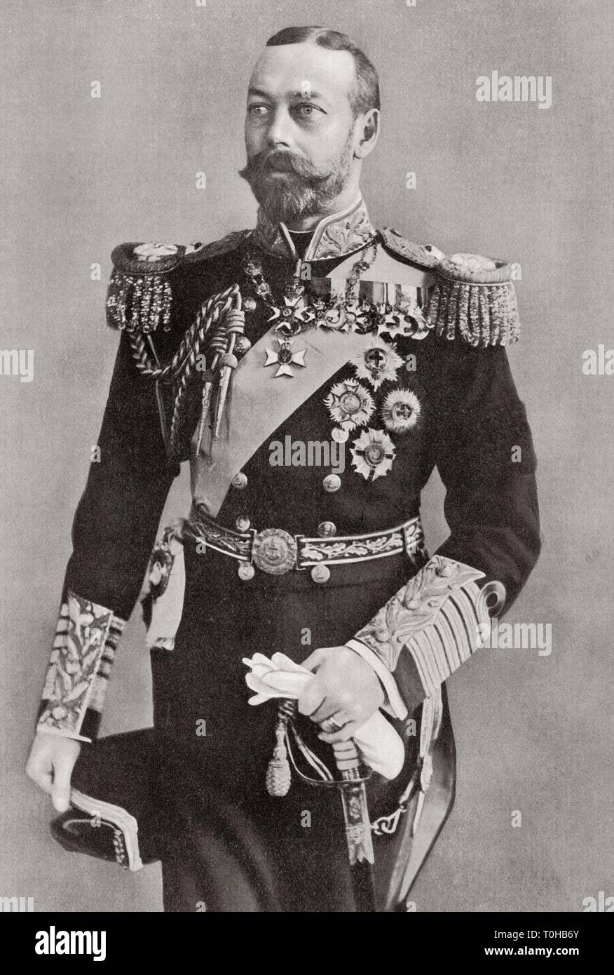 König von Großbritannien, British Dominions, Kaiser von Indien, George V, Indien, Asien Stockfoto