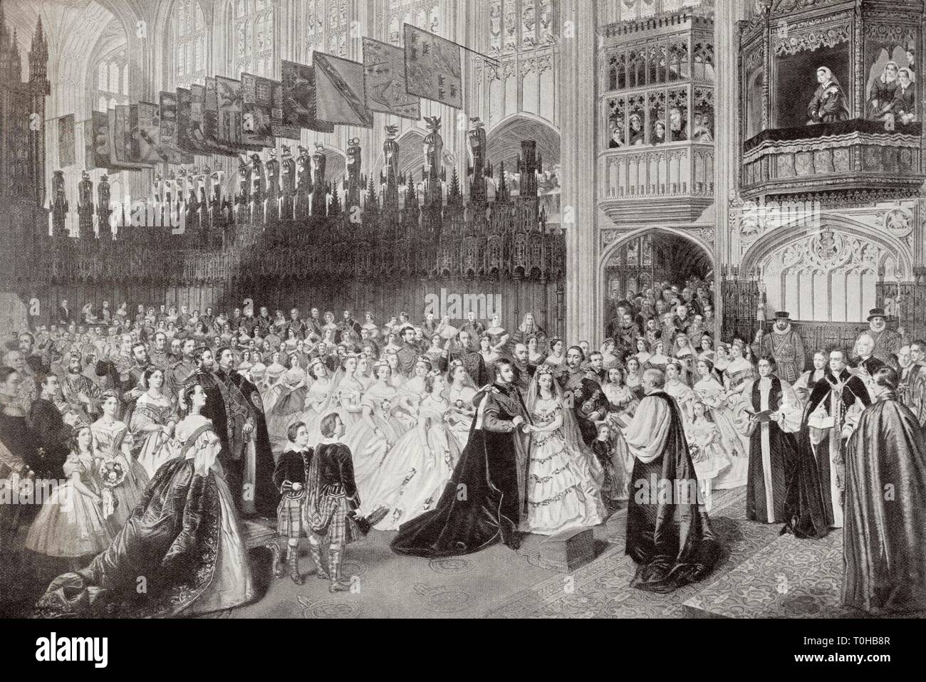 Königliche Hochzeit von Edward VII und Alexandra von Dänemark, Indien, Asien Stockfoto