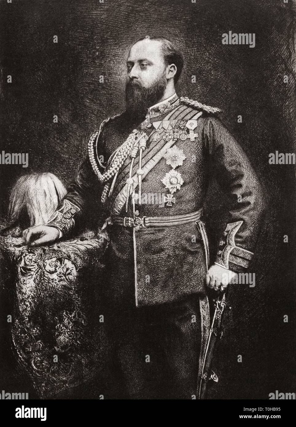 König von Großbritannien und den britischen Dominions Edward Prinz von Wales Stockfoto