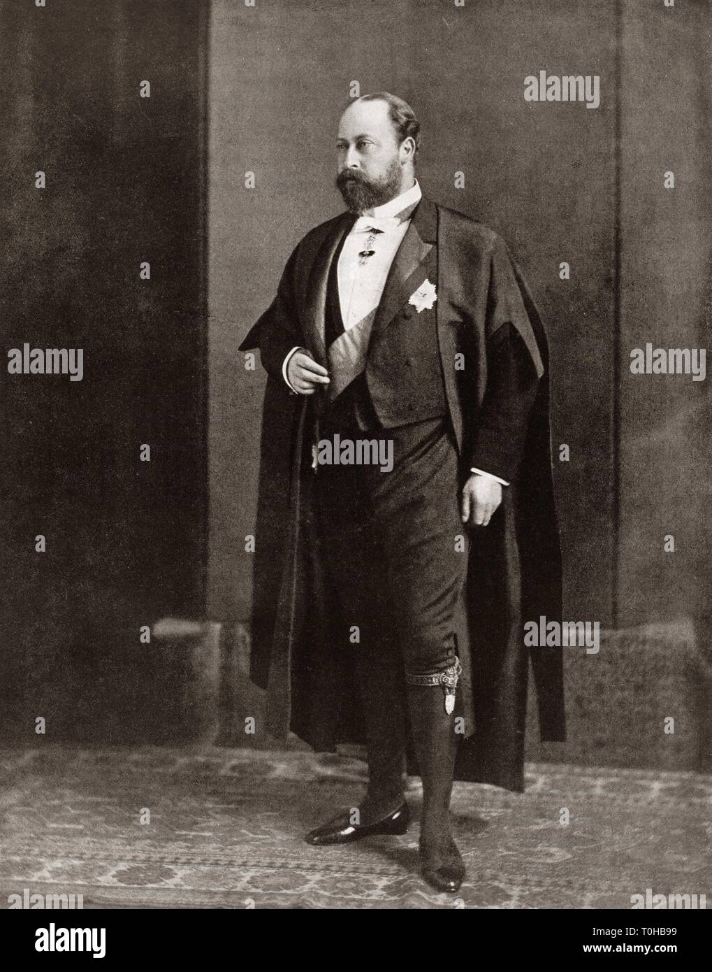Der ehemalige König des Vereinigten Königreichs, Albert Edward Stockfoto