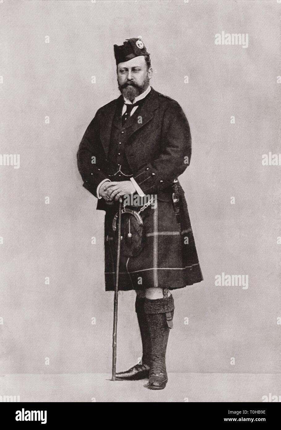 König des Vereinigten Königreichs Albert Edward Stockfoto