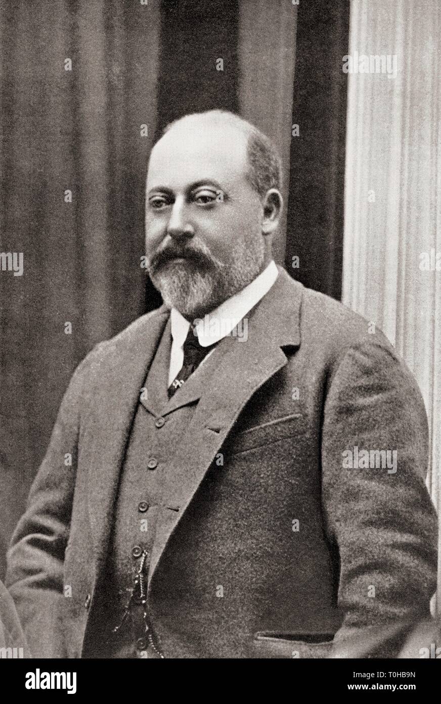 König von Großbritannien und den britischen Dominions, Edward VII. Stockfoto