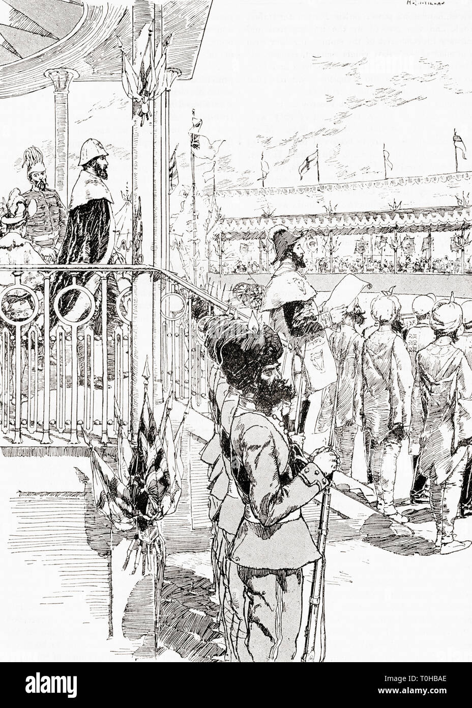 Vizekönig von Indien, Robert Bulwer Lytton, Delhi, 1877 Stockfoto