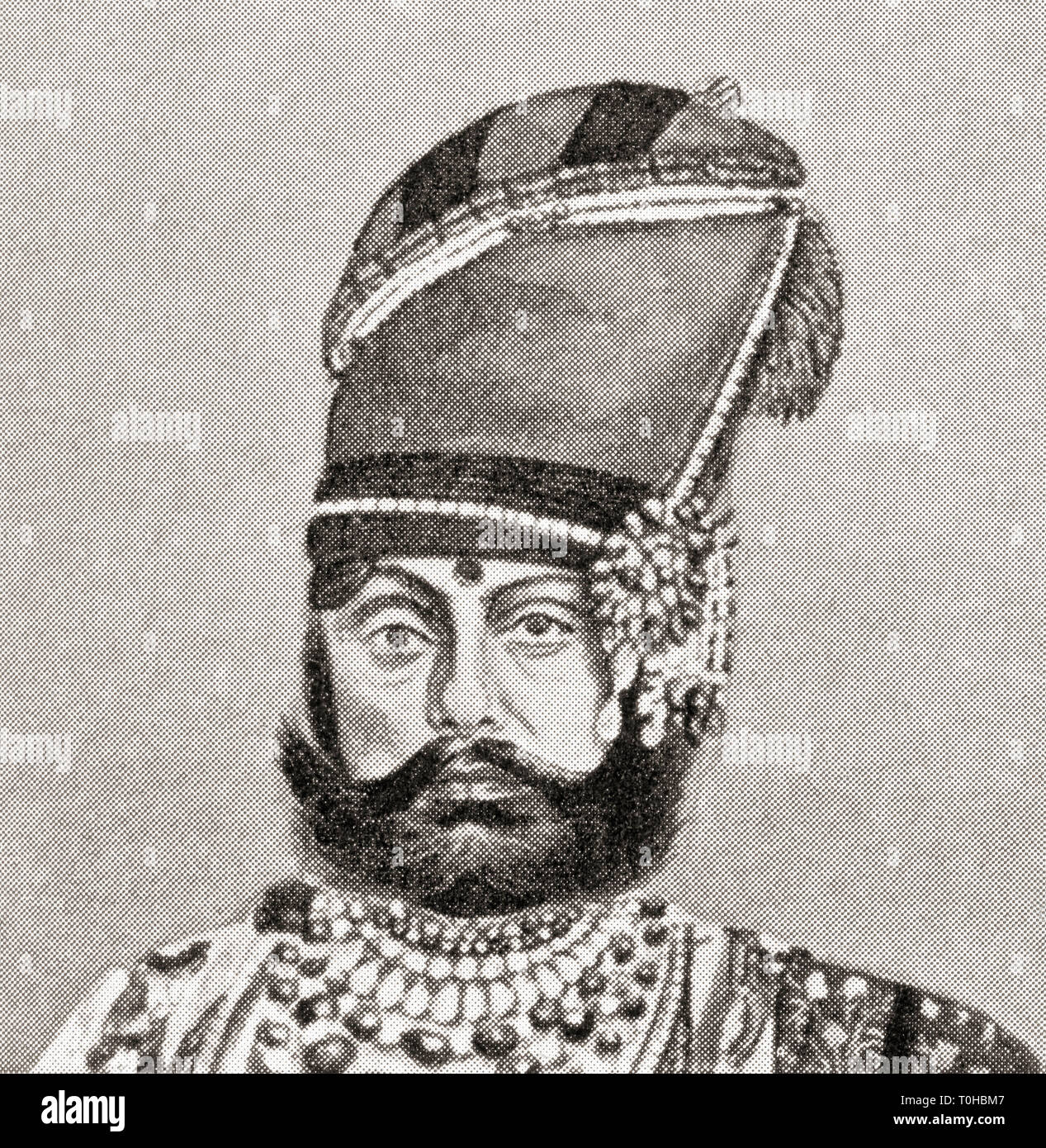 Alte vintage Foto von Jaswant Singh II. Stockfoto