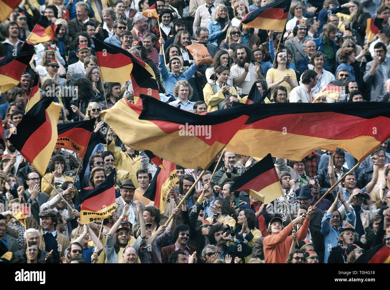 Sport, Fußball, Weltmeisterschaft, Wm 1974, WM-Finale, Eröffnungsfeier, Waldstadion, Frankfurt, Deutschland, 13.6.1974, Additional-Rights - Clearance-Info - Not-Available Stockfoto