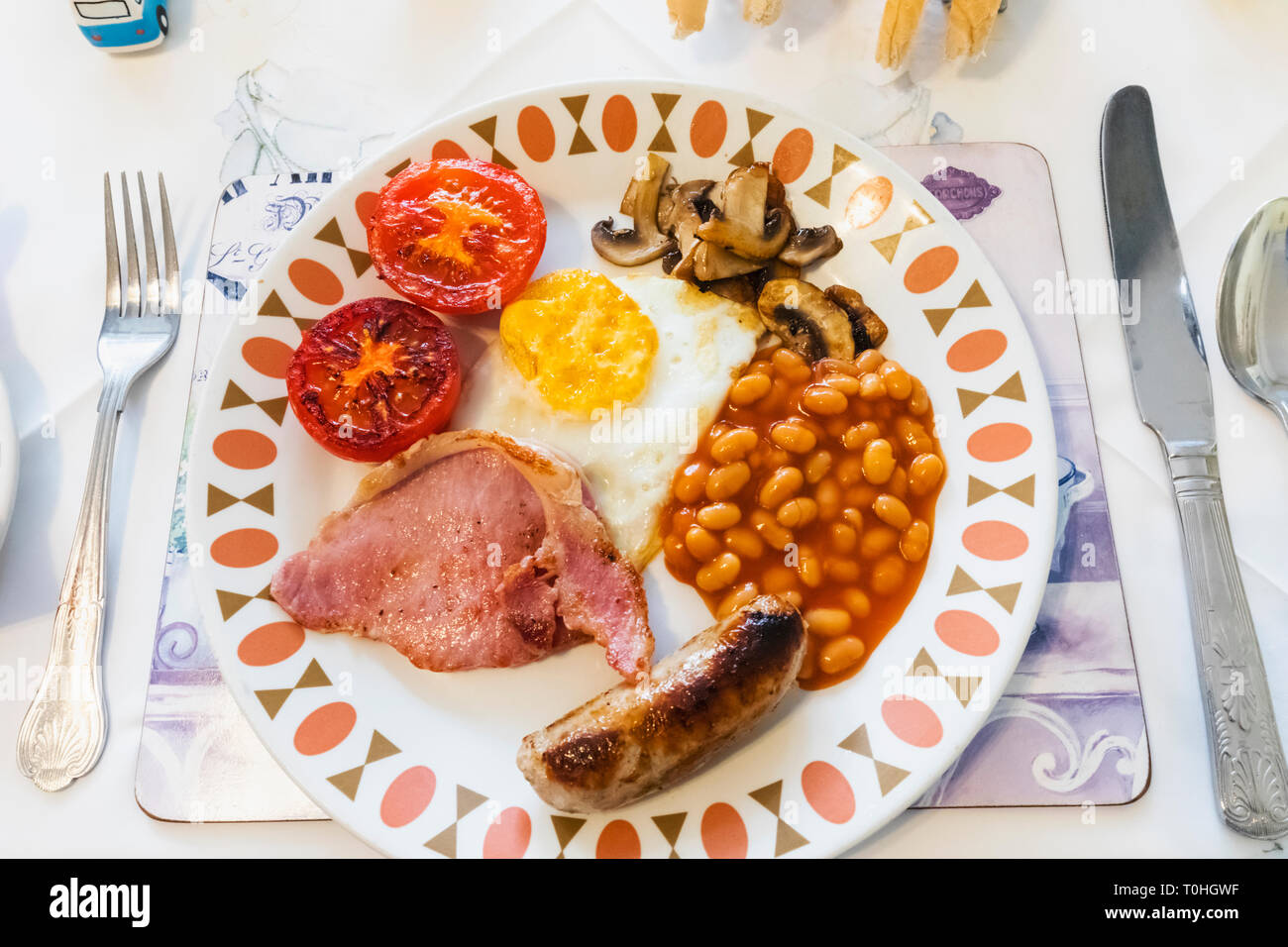 England, traditionelles Englisches Frühstück Stockfoto