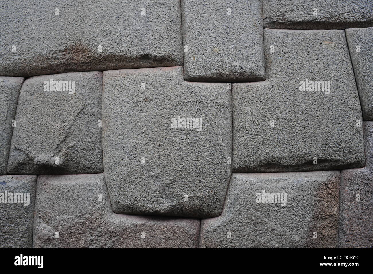 Inca Wand, Cusco, Peru, 2015. Schöpfer: Luis Rosendo. Stockfoto