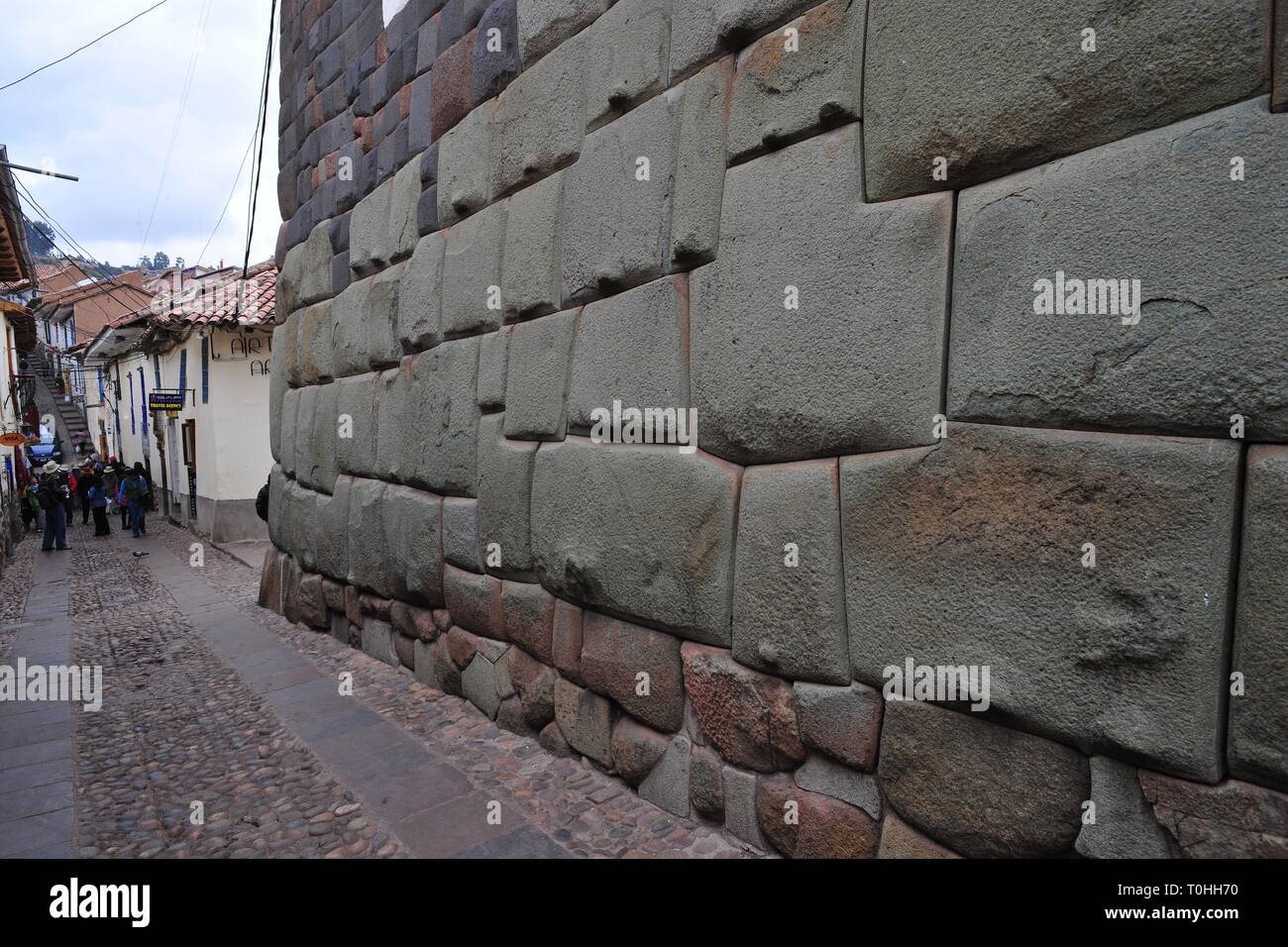 Inca Wand, Cusco, Peru, 2015. Schöpfer: Luis Rosendo. Stockfoto