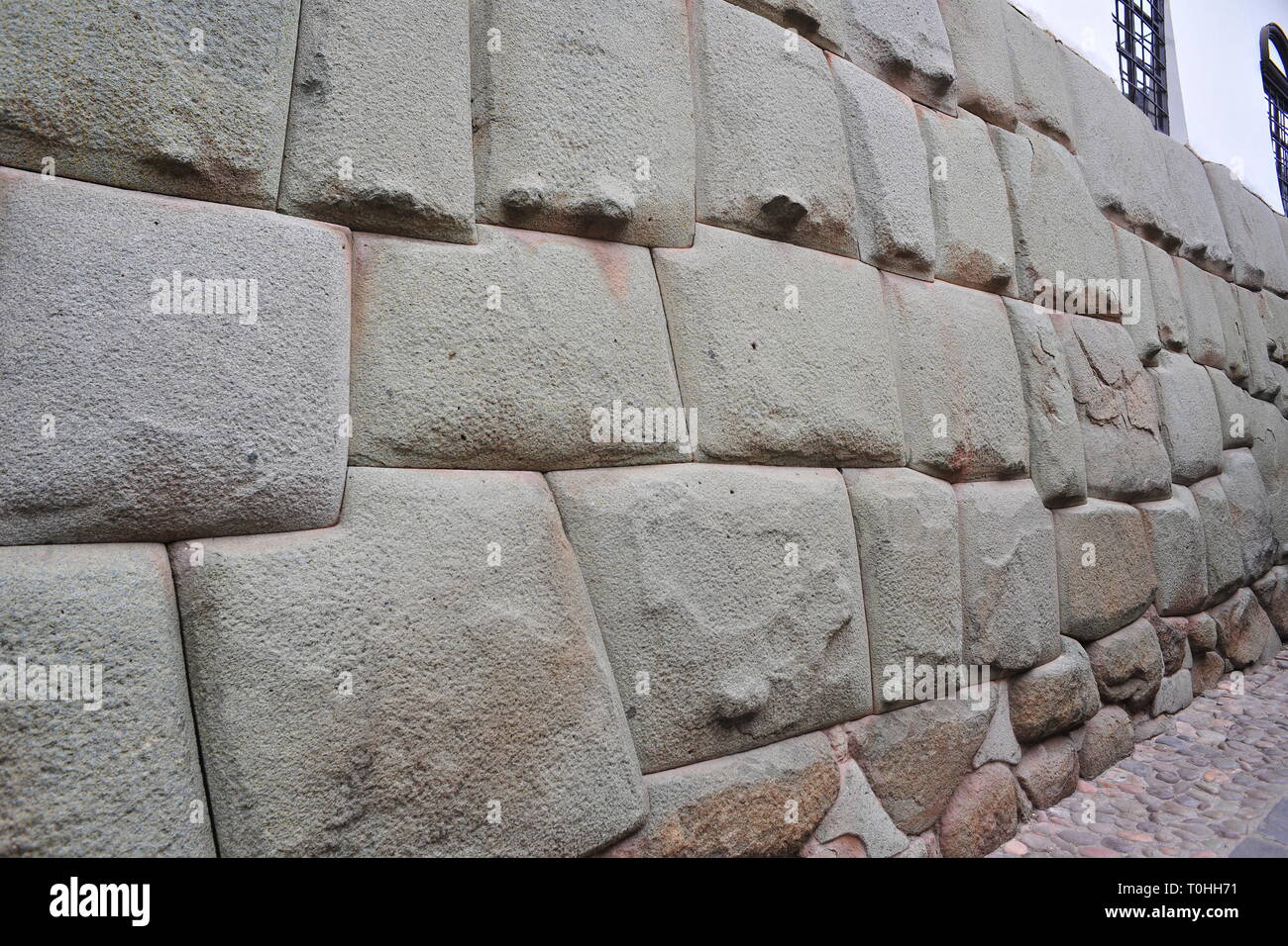 Inca Wand, Cusco, Peru, 2015. Schöpfer: Luis Rosendo. Stockfoto