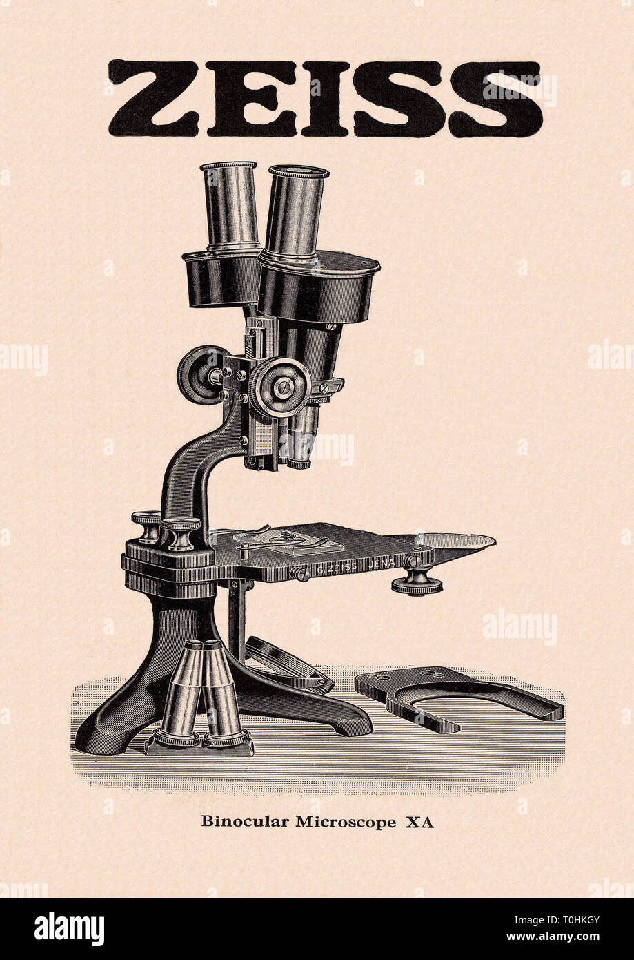 Mikroskop xa 1923Th Stockfoto