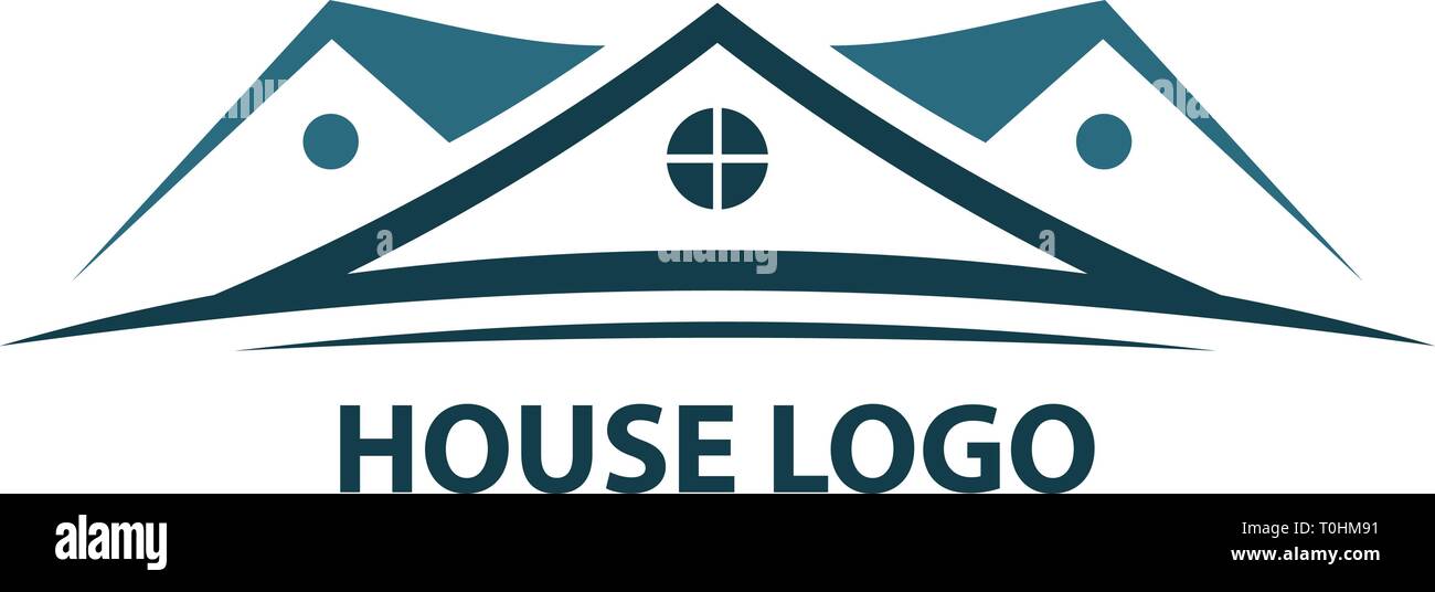 Haus Logo. Vector Illustration Stock Vektor