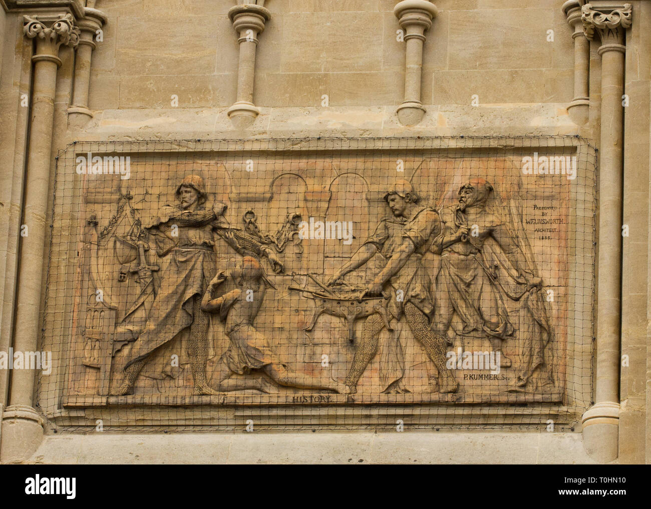 Swan Theatre in Stratford-upon-Avon anzeigen wall Plaque-England Großbritannien Stockfoto