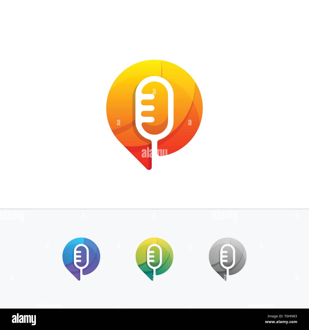 Voice Design Konzeption Illustration Vektor Vorlage. Geeignet für kreative Industrie, Multimedia, Entertainment, Ausbildungen, Shop, und alle damit verbundenen busine Stock Vektor