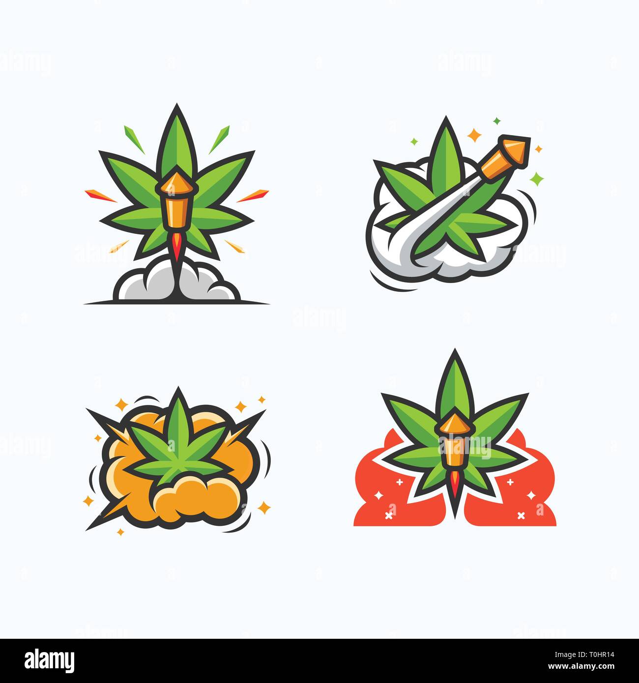 Abstrakte Ganja Abbildung des Auslegers Vektor Design vorlage. Geeignet für kreative Industrie, Multimedia, Entertainment, Ausbildungen, Shop, und alle damit verbundenen Stock Vektor