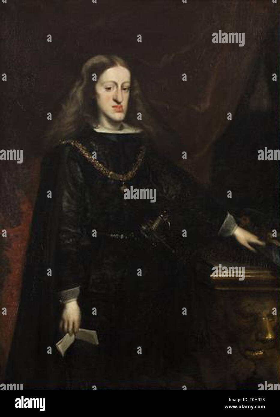 Charles II., der letzten Habsburger König von Spanien (r. 1665-1700) Stockfoto