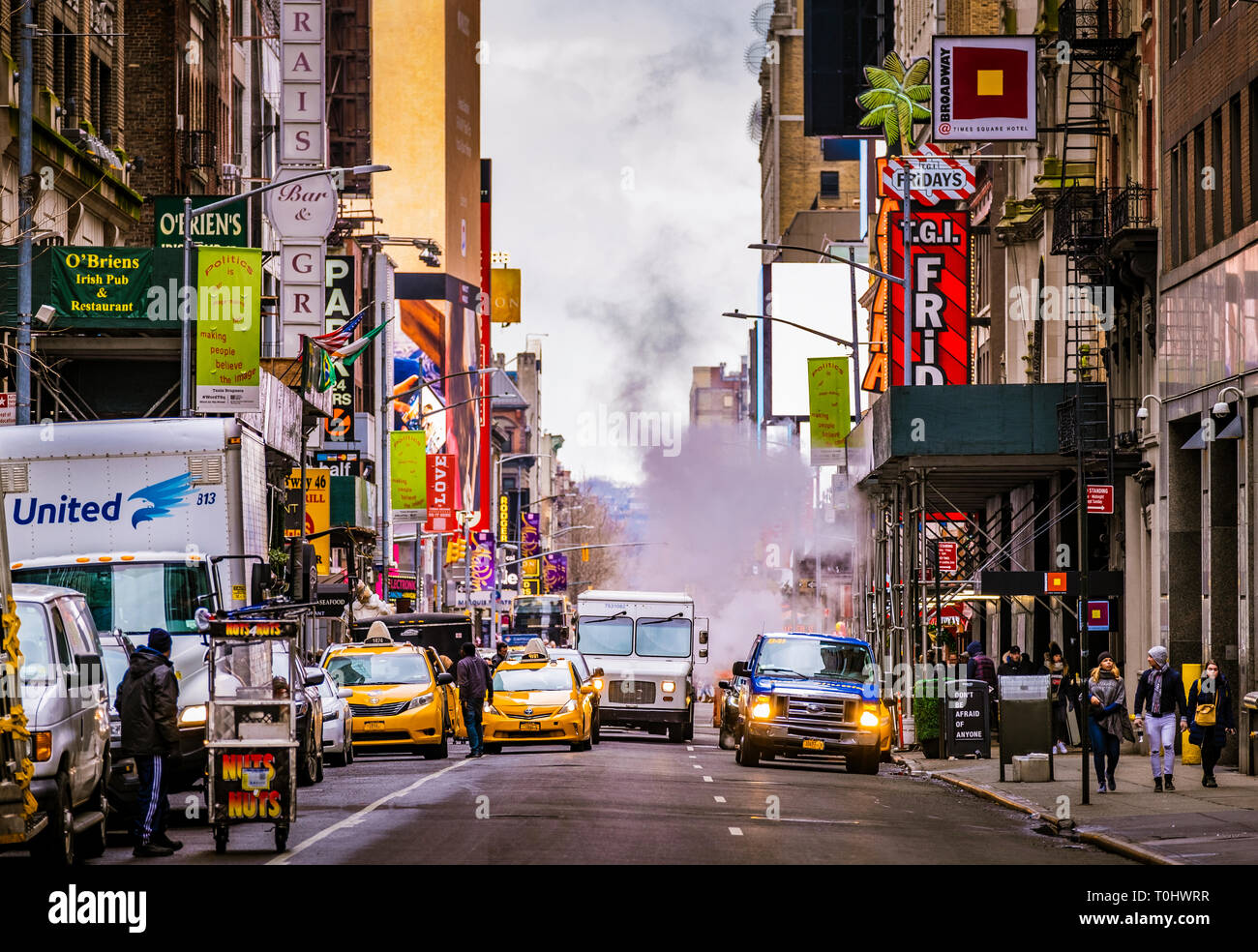 Typisch New York City Street View Stockfoto