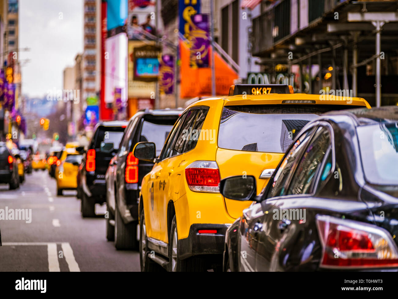 Typisch New York City Street View Stockfoto