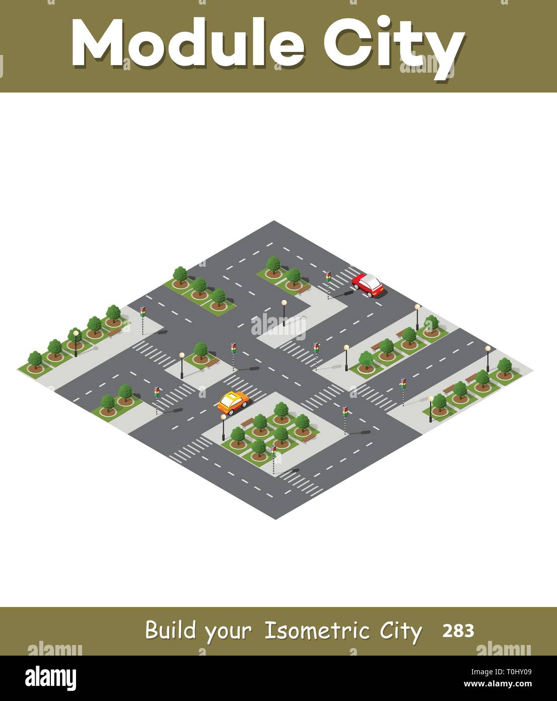 Blick von oben Stock Vektor