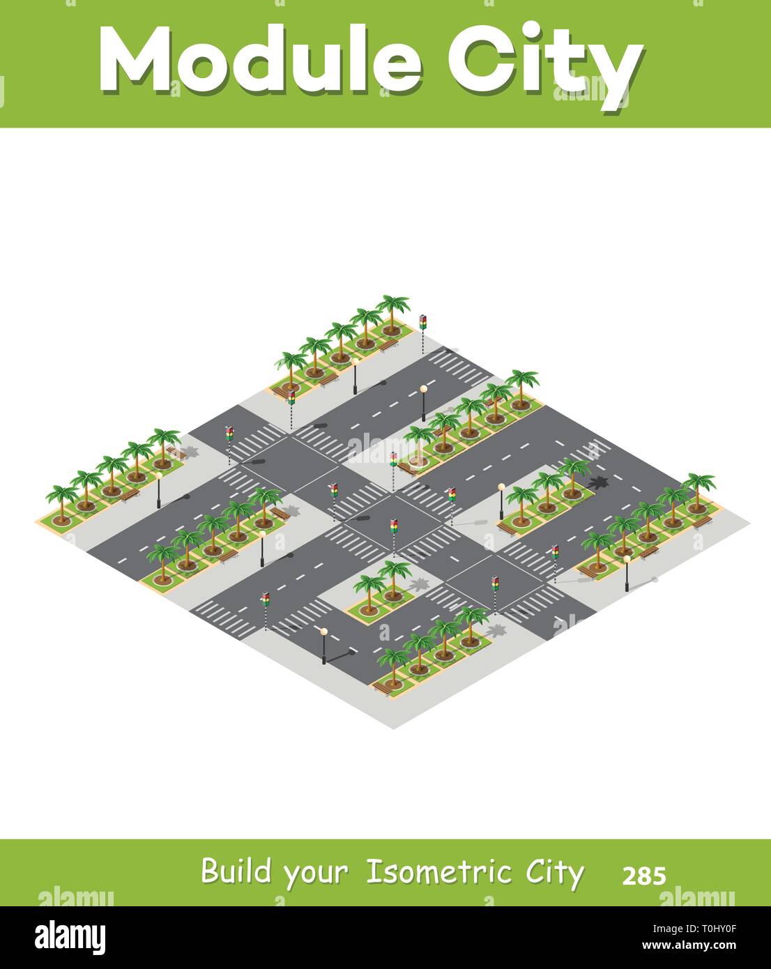 Blick von oben Stock Vektor