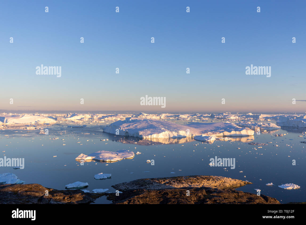 Ilulissat Icefjord UNESCO-Welterbe Stockfoto