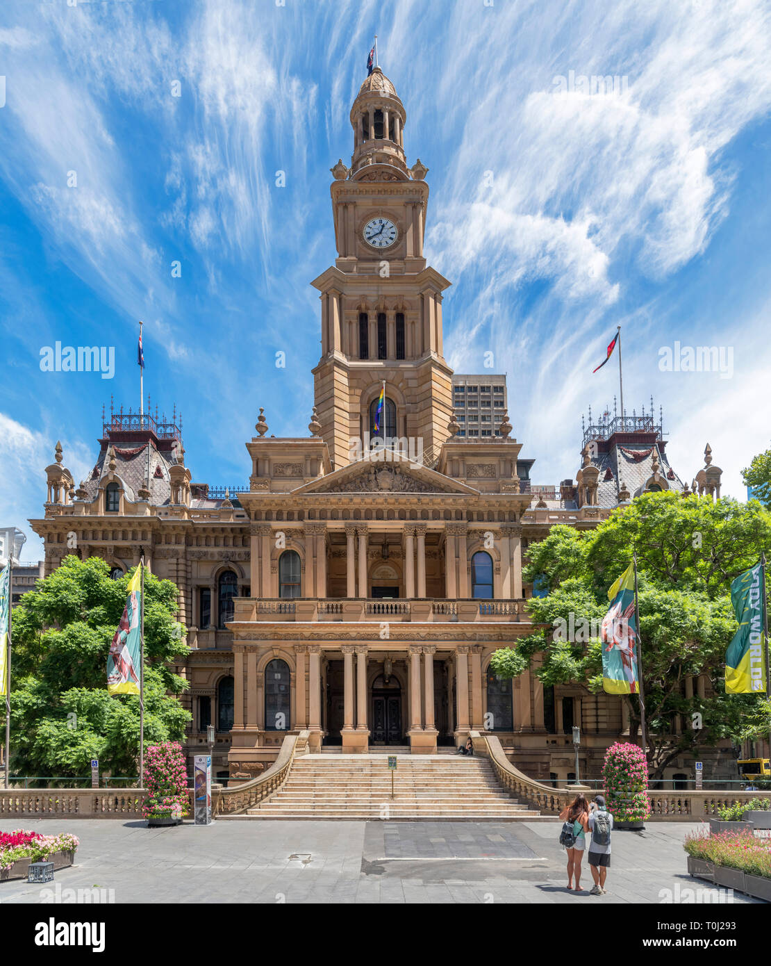 Sydney Town Hall, Sydney, Australien Stockfoto