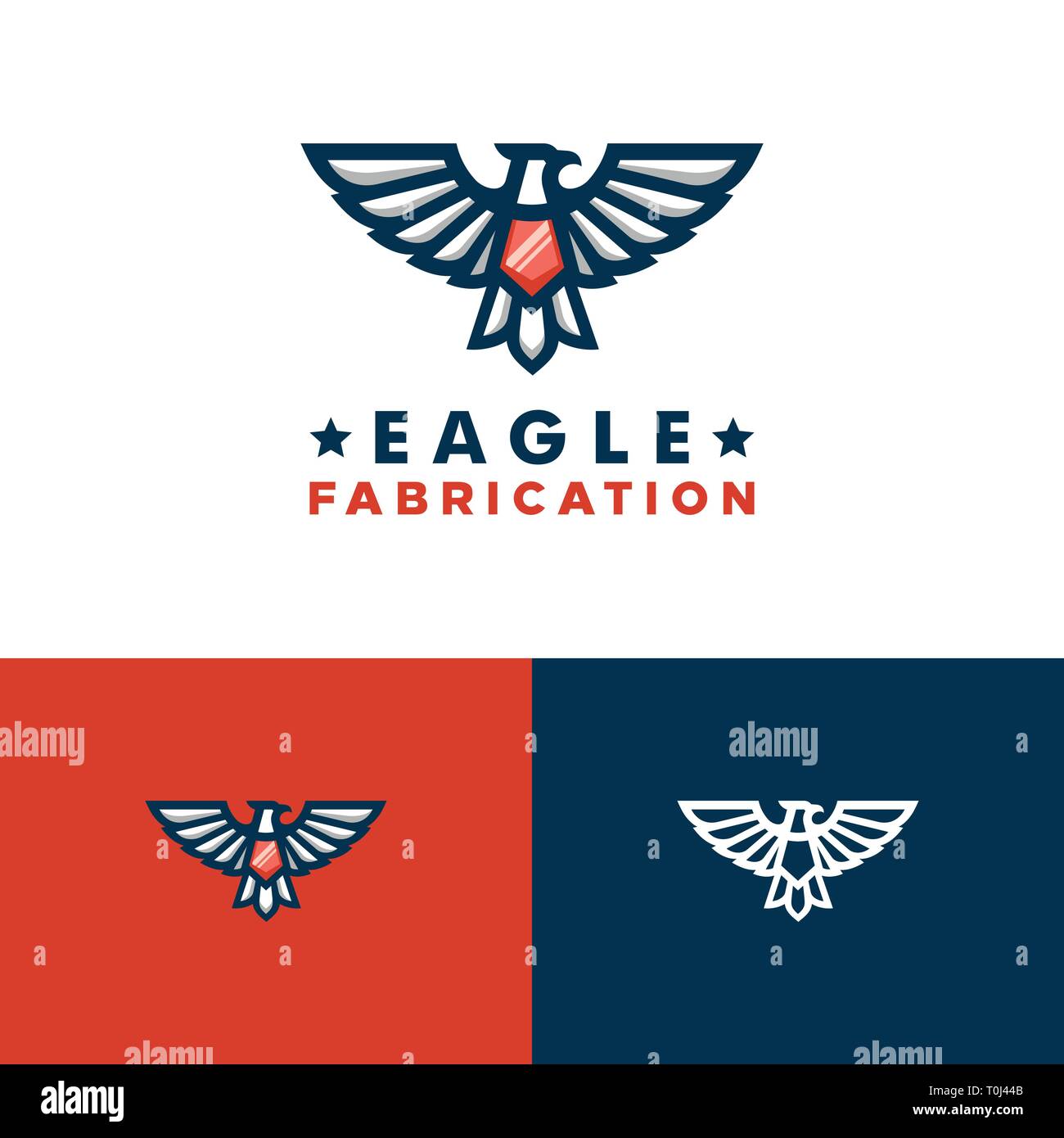 Adler Konzeption Illustration Vektor Design vorlage. Geeignet für kreative Industrie, Multimedia, Entertainment, Ausbildungen, Shop, und alle damit verbundenen busine Stock Vektor